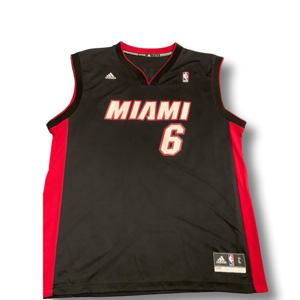 Original Adidas NBA Lebron James Miami Heat Jersey
